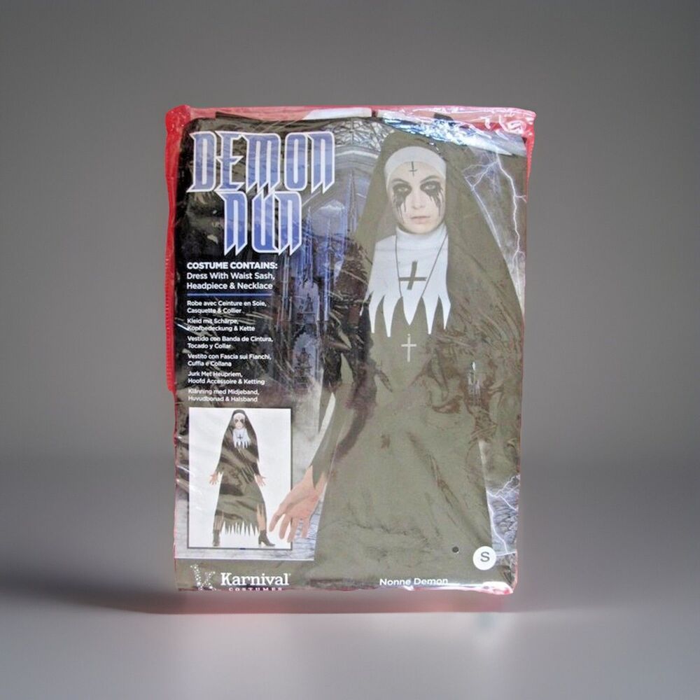 Karnival Demon Nun Costume Womens Small 6-8 Halloween Horror Gothic ScarBrand ne